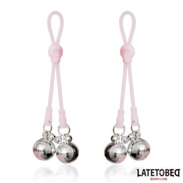 Skull Nipple Clamps with Ring Bells