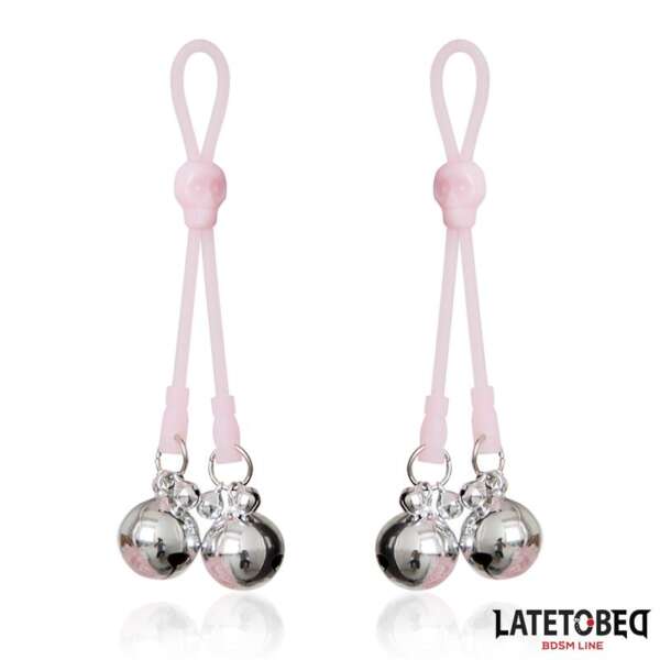 Skull Nipple Clamps with Ring Bells