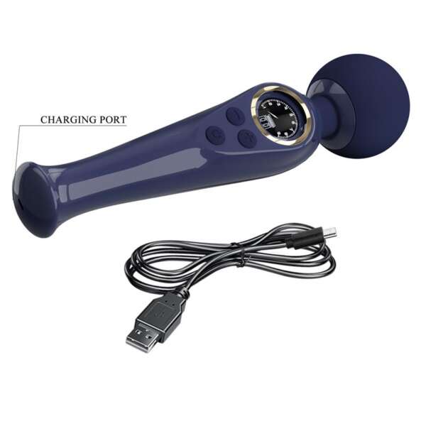Skyler Massager Wand with Digital Screen Blue – Image 6