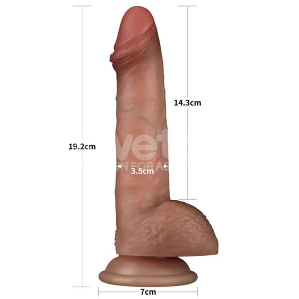 Sliding Pro Dildo Sliding Skin Dual Layer 7.5 – Image 5