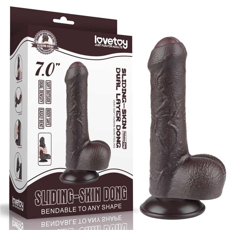 Sliding Skin Dual Layer Dildo 7 - Image 11
