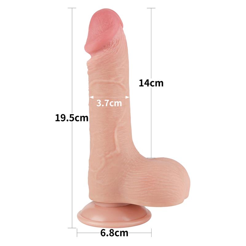 Sliding Skin Dual Layer Dildo 7.5 – Image 9