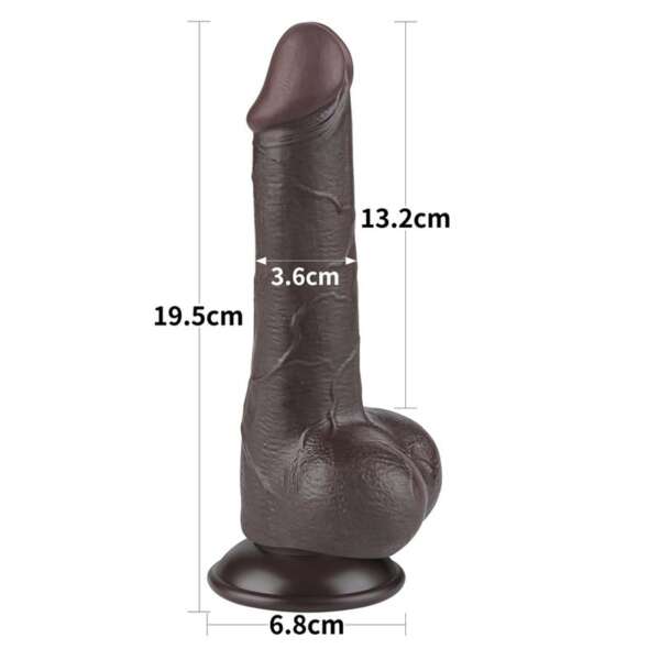 Sliding Skin Dual Layer Dildo 7.5 – Image 6