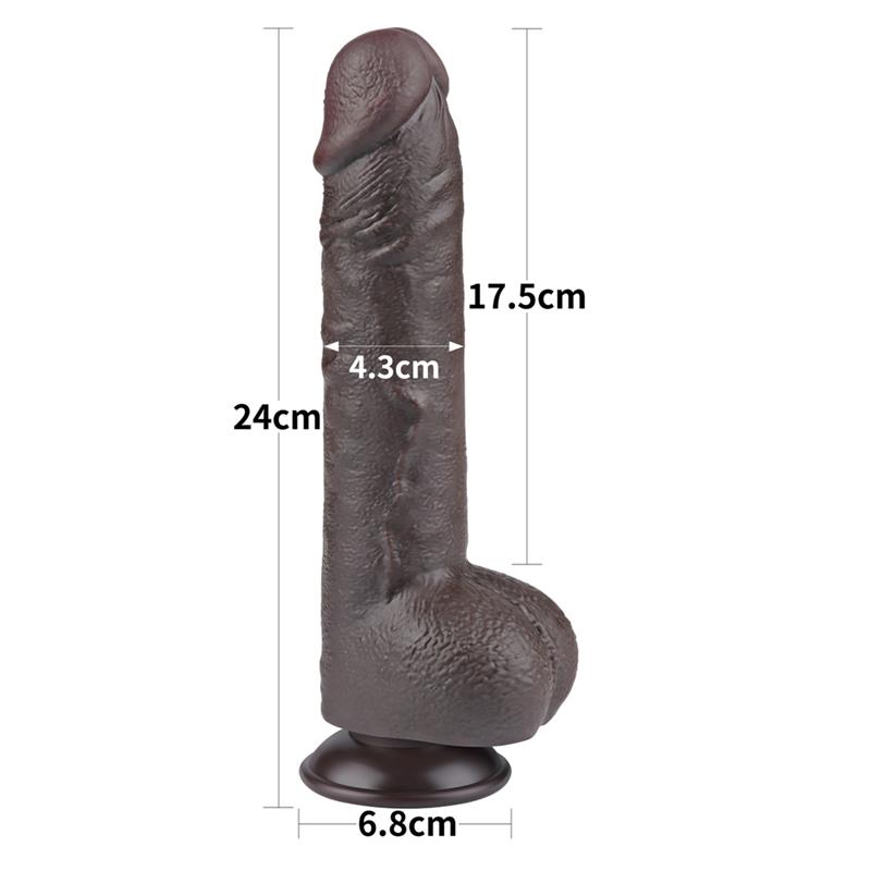 Sliding Skin Dual Layer Dildo 9.5 - Image 7