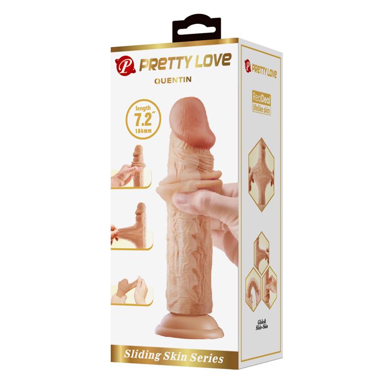 Sliding Skin Realistic Dildo 18.4 cm – Image 3