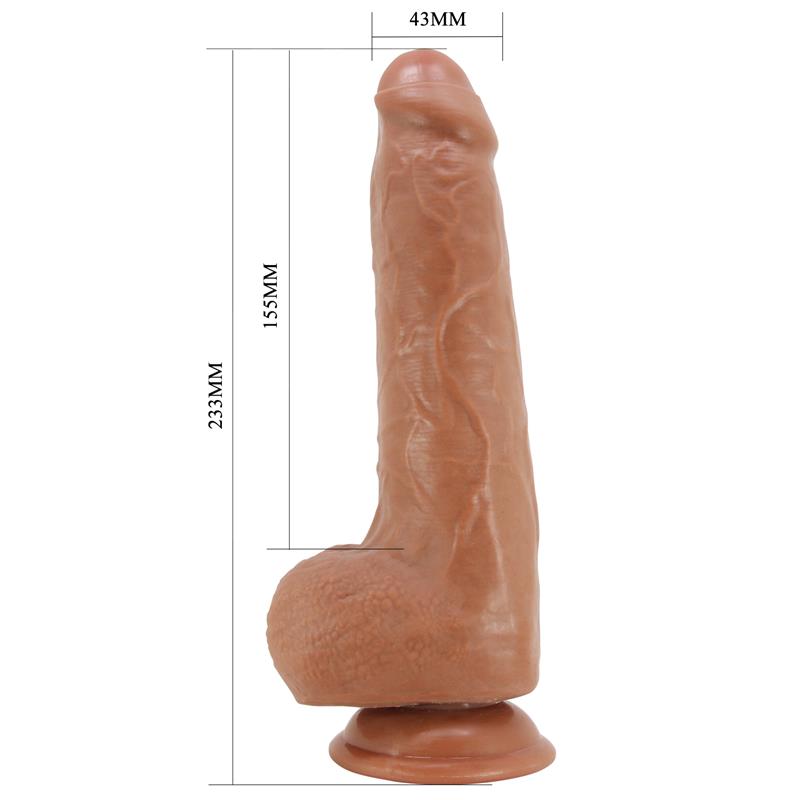 Sliding Skin Realistic Dildo with Testicles 23.3 cm – Image 3