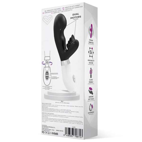 Sliper Rabbit Vibe Silicone Black – Image 3