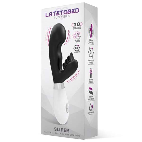 Sliper Rabbit Vibe Silicone Black – Image 5
