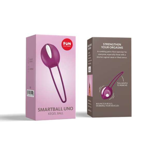 Smartball Uno Kegel Ball White/Grape – Image 6