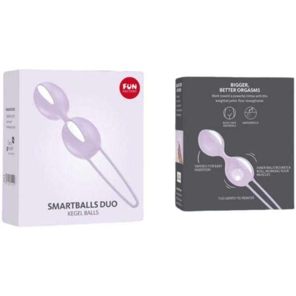 Smartballs duo Kegel Balls White/Pastel Lilac – Image 3