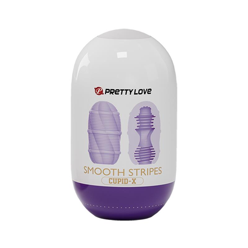 Smooth Stripes Cupid-X Masturbator Egg - Image 3