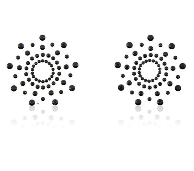 Snowflake Nippel Covers Black