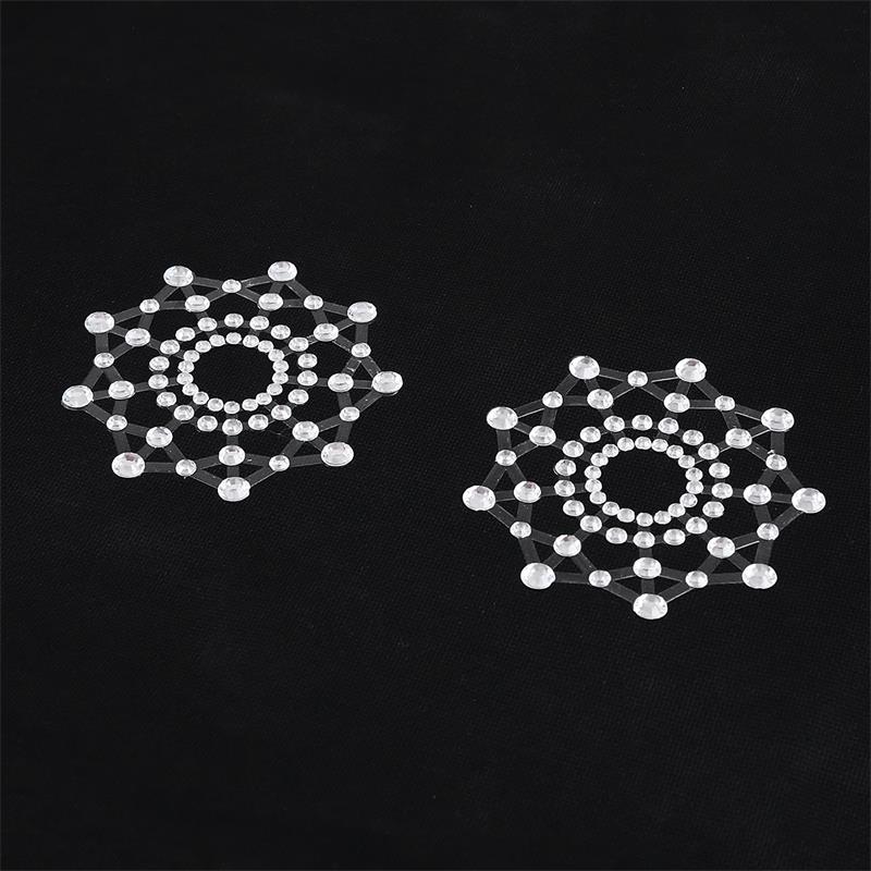 Snowflake Nipple Covers White – Image 5