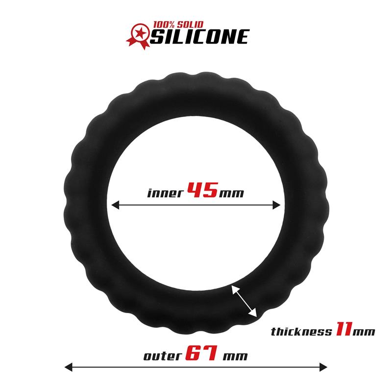 Solid Silicone Cock Ring 4.5 cm – Image 4