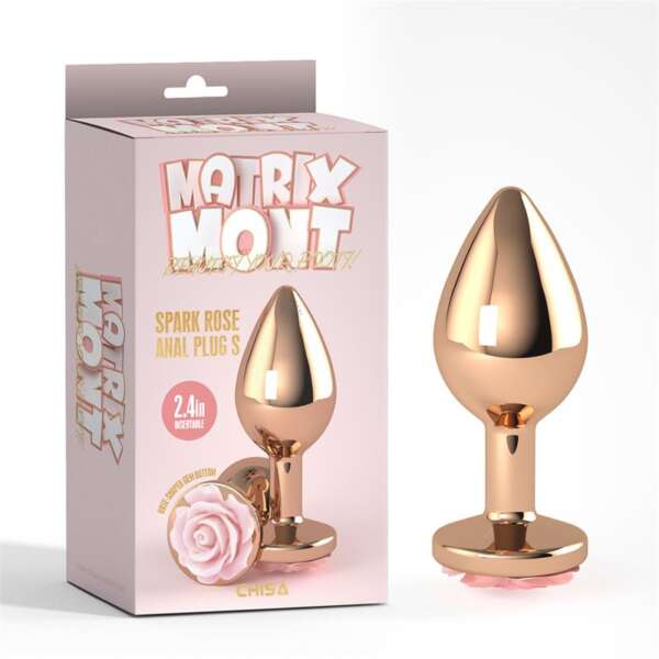 Spark Rose Jewel Anal Plug Size S