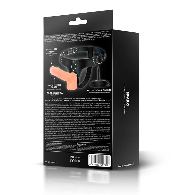 Sparo Detachable Strap-On with 2 Dildo Realistic – Image 7