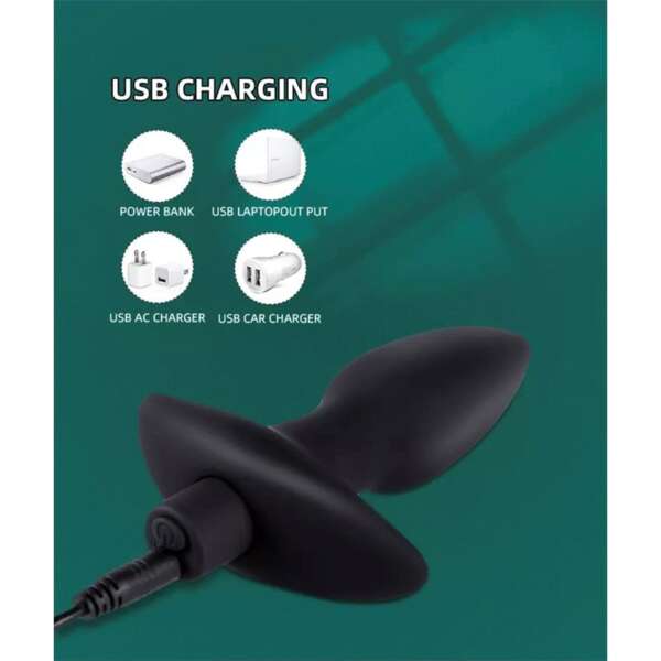 Spear Vibrating Anal Plug USB Silicone – Image 5