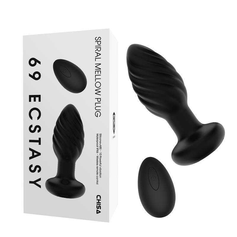 Spiral Mellow Butt Plug with Vibration and Remote – Image 4