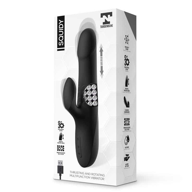 Squidy Vibe with Thrusting Movement and Rotating Beads USB Silicone – Image 8