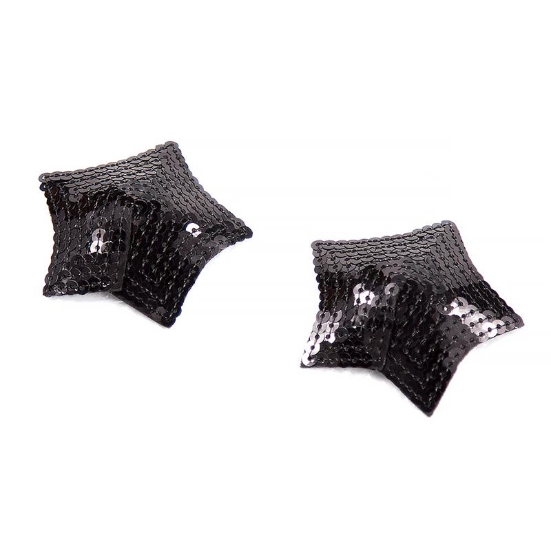 Star Nipple Covers with Black Sequins – Image 3