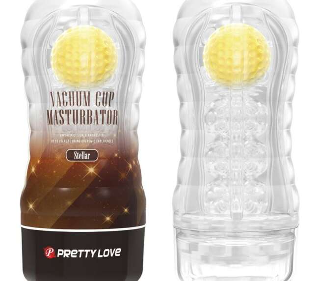 Stellar Ball-Rolling Masturbator Cup Yellow