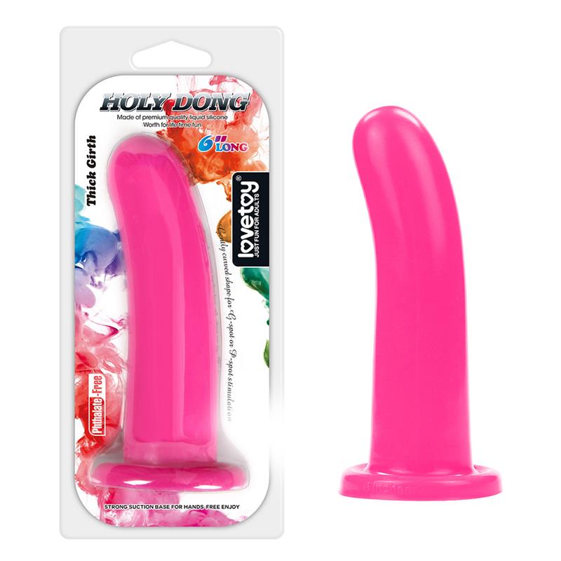 Stimulator Holy Dong 6 Liquid Silicone Pink – Image 9