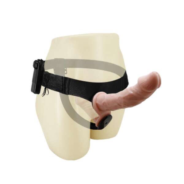 Strap-On with Double Dildo with Vibration Flesh – Image 6