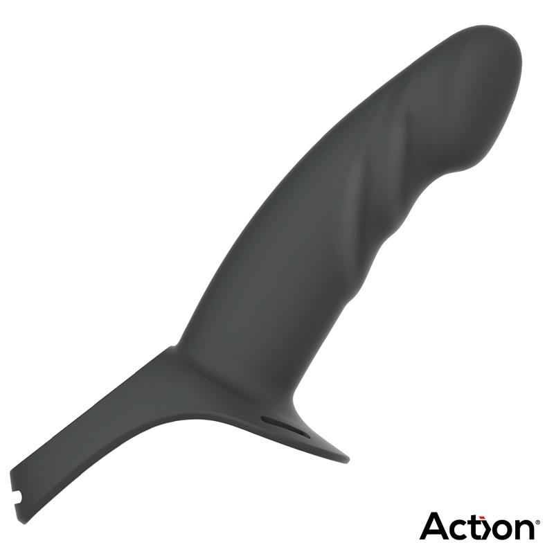Strap-On with Hollow Dildo Premium Silicone Size S Black – Image 11