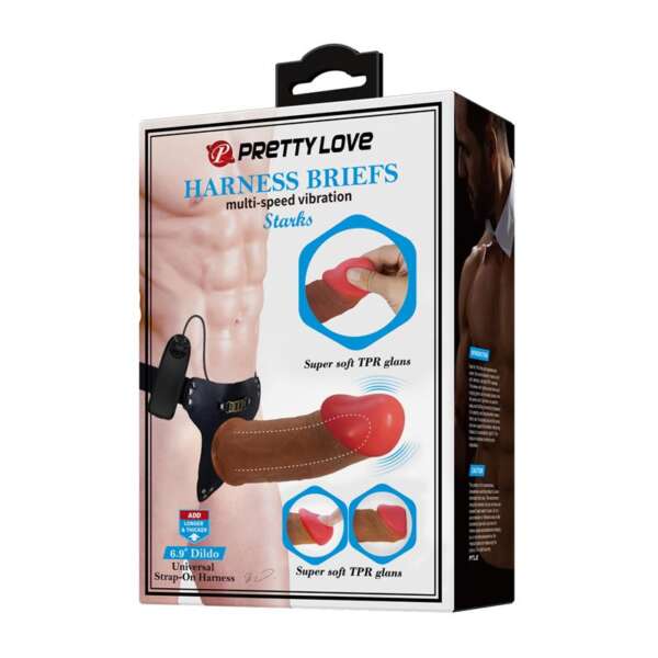 Strap-on with Holow Dildo, Vibration and Remote Control Starks – Image 11