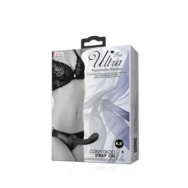 Strap-on with Silicone Dildo Black – Image 4
