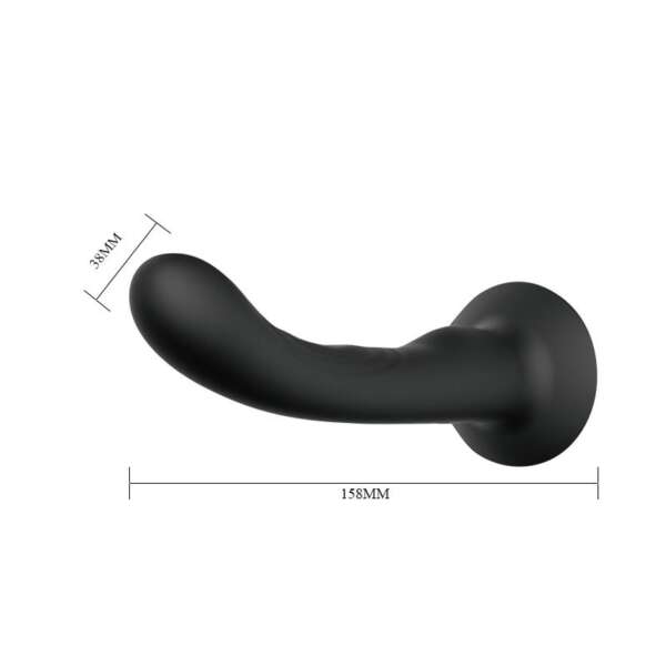 Strap-on with Silicone Dildo Black – Image 7