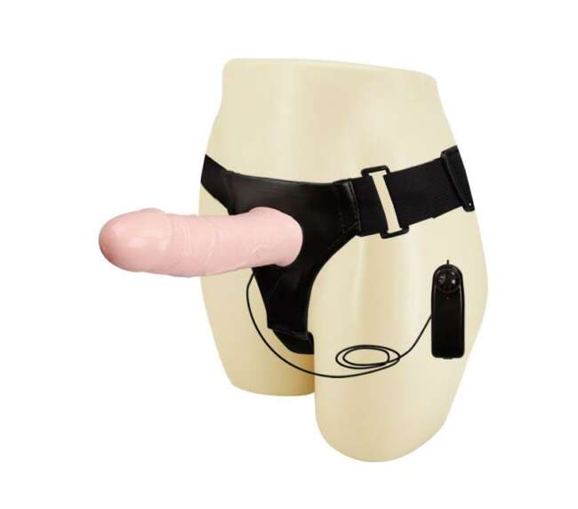 Strap-on with Vibrating Hollow Dildo Mens Pants