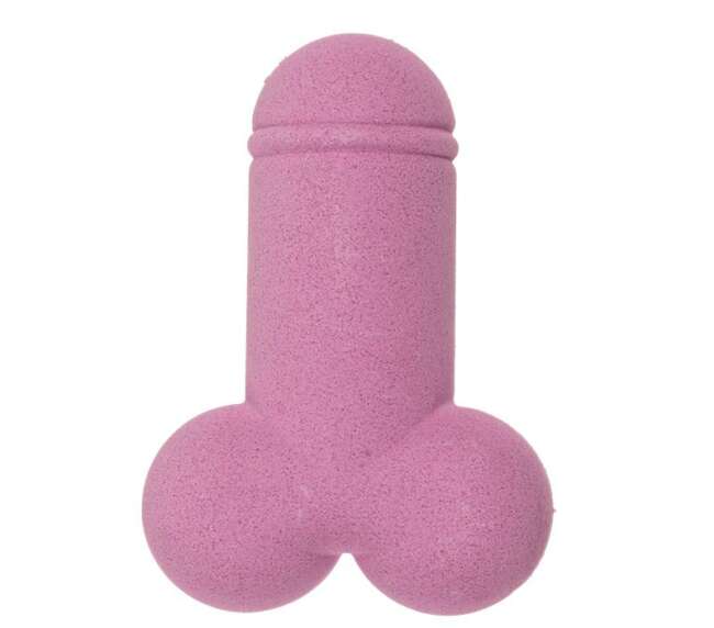 Strawberry Bath Fizzer Penis Shape