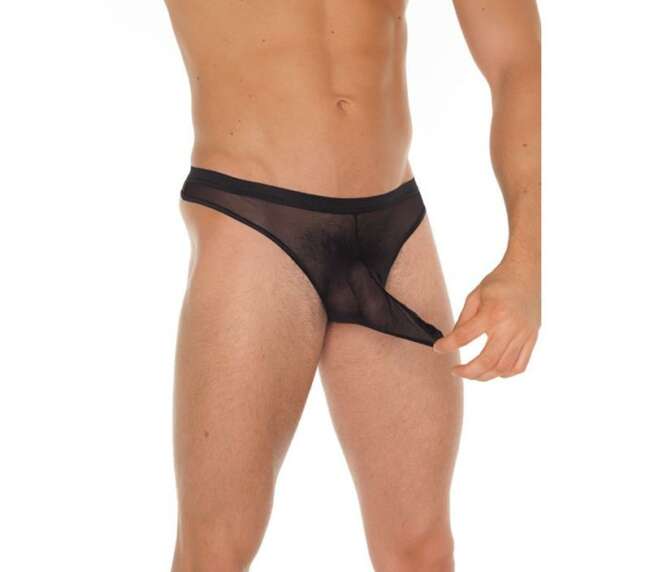 String Fishnet Black One Size