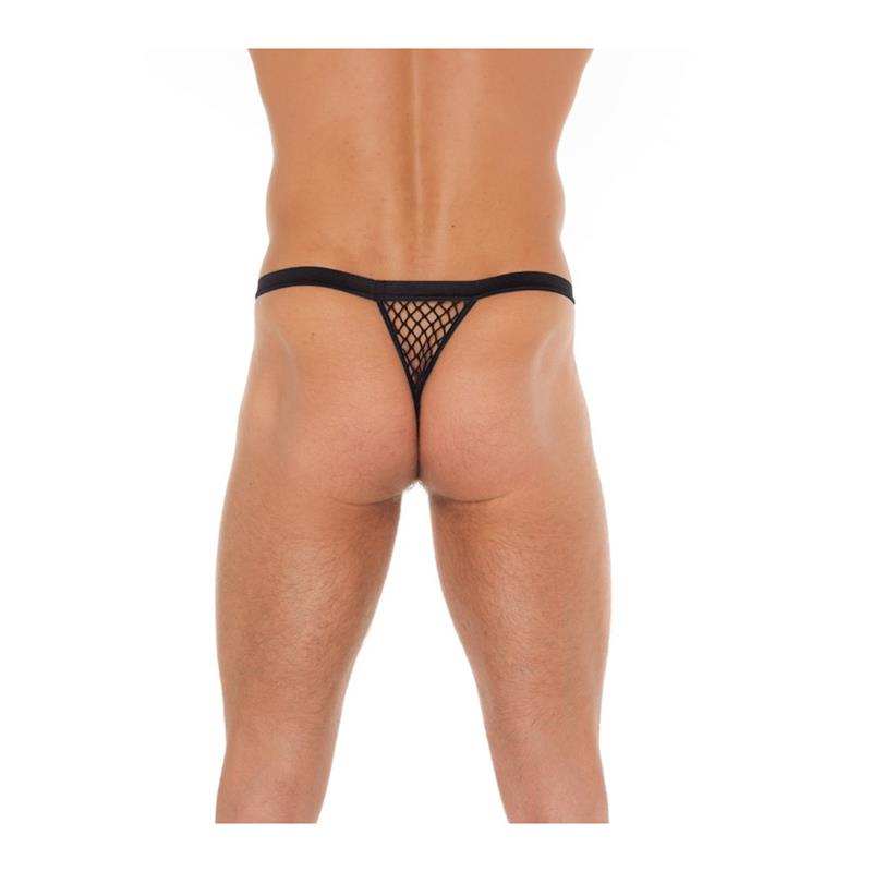 String Fishnet Black One Size – Image 3