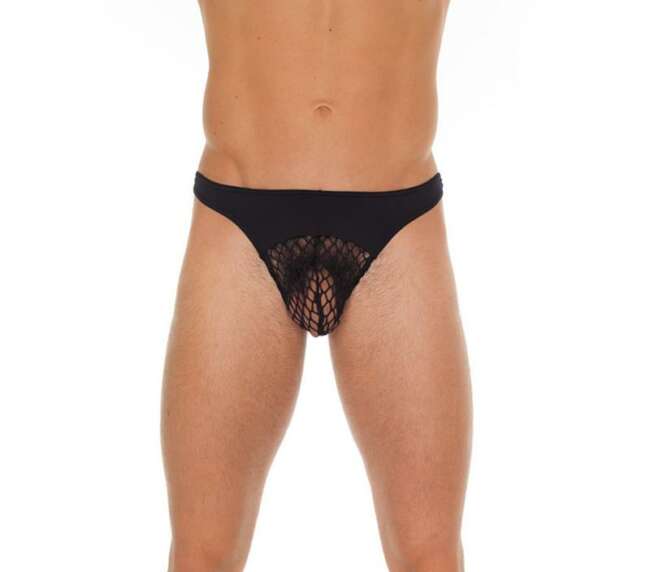 String Fishnet Black One Size