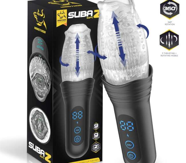 Masturbador Masculino Subaz con Empuje y Rotación 360º