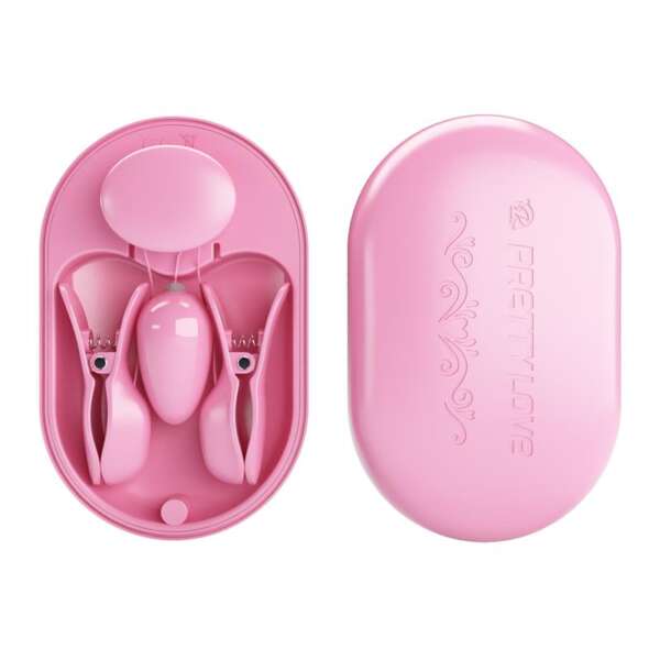 Surprise Box Vibrating Egg and Electric Shock Nipple Clamps Pink – Image 10