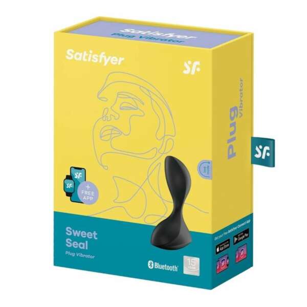 Sweet Seal Butt Plug with Vibration and APP Black – Image 4