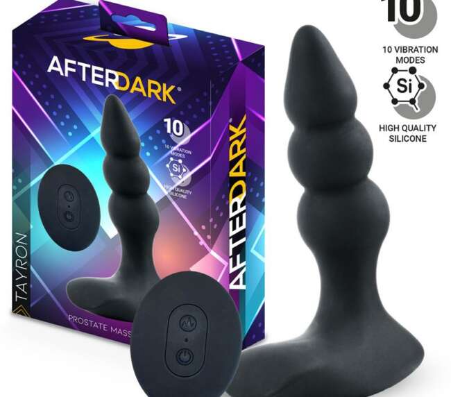 Masajeador de próstata vibrador Tayron con mando a distancia