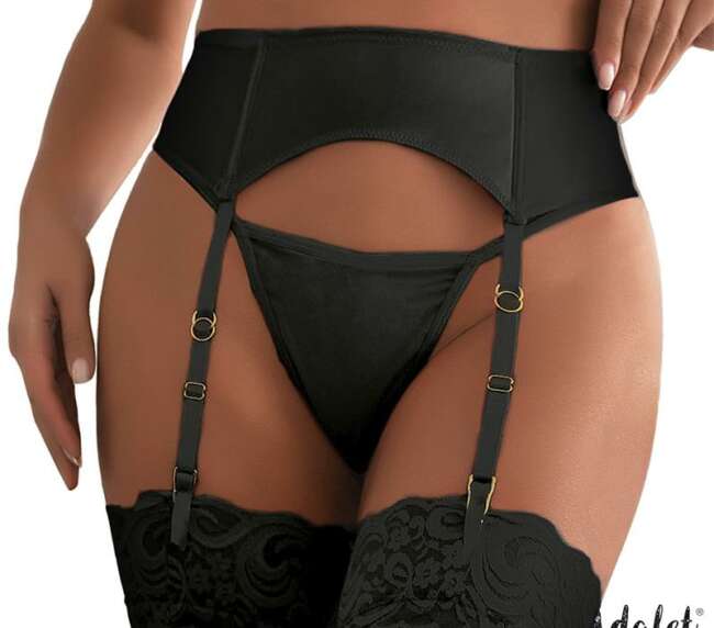 Conjunto de liguero y tanga Tessy