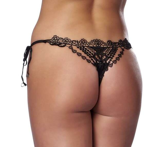 Thong Fantasy Black One Size