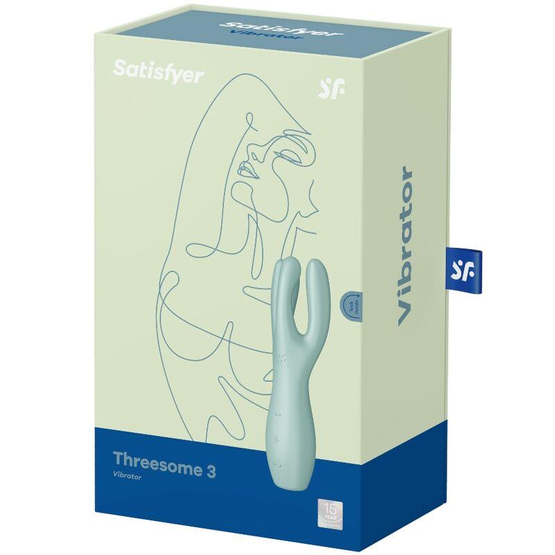 Threesome 3 Lay-on Vibrator 3 Motors Mint – Image 5