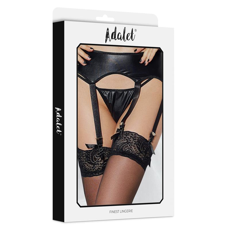 Tina 3 Strips garter and Thong Set - Imagen 4