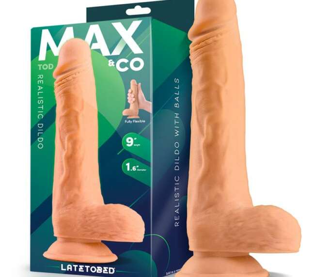 Tod Realistic Dildo with Testicles 9 Flesh