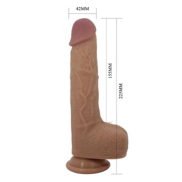 Tommy Realistic Dildo WITH Vibration and Thrusting with Remote – Image 3