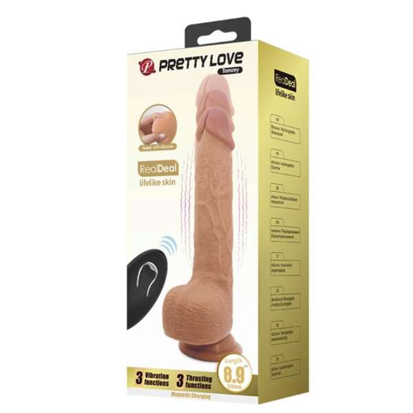 Tommy Realistic Dildo WITH Vibration and Thrusting with Remote – Image 10