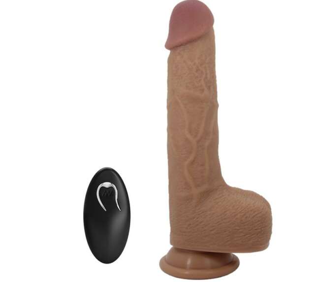 Tommy Realistic Dildo WITH Vibration and Thrusting with Remote