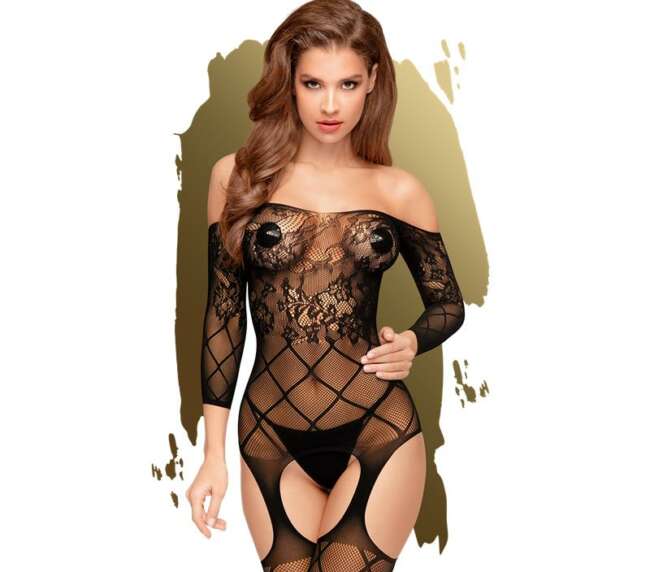Top-Notch Bodystocking Black