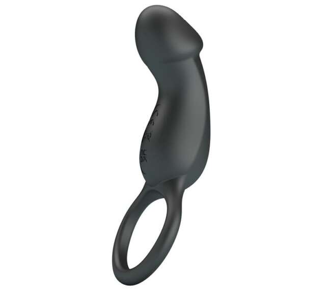 Trae Vibrating Cock Ring USB  Black